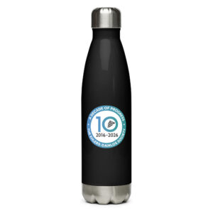 A Decade of Progress | Stainless Steel Water Bottle Black