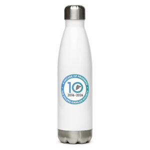A Decade of Progress | Stainless Steel Water Bottle White
